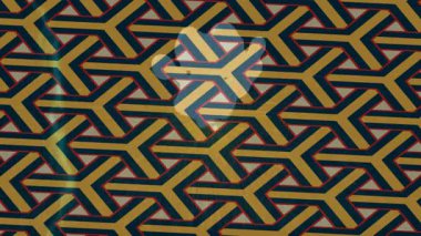 Benzersiz dijital animasyon tarzı grafikleri olan yaratıcı ortam tasarımı için yenilikçi hareket dokusu