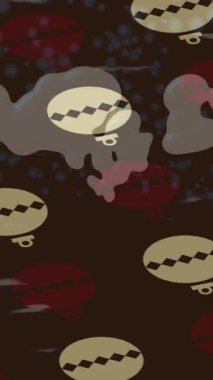 Benzersiz dijital animasyon tarzı grafikleri olan yaratıcı ortam tasarımı için yenilikçi hareket dokusu