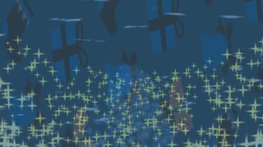 Benzersiz video giriş tasarımı projeleri için detaylı yüzey kalıbı film animasyon stili grafik girişi