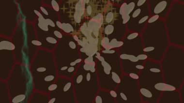 Benzersiz video giriş tasarımı projeleri için detaylı yüzey kalıbı film animasyon stili grafik girişi