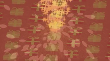 Soyut hareket desenli fütüristik video üretimi için dinamik dijital arkaplan