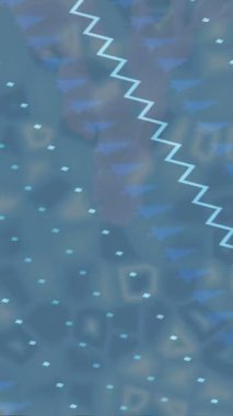 Benzersiz dijital animasyon tarzı grafikleri olan yaratıcı ortam tasarımı için yenilikçi hareket dokusu