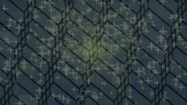 Benzersiz dijital animasyon tarzı grafikleri olan yaratıcı ortam tasarımı için yenilikçi hareket dokusu