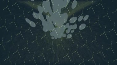 Lüks hareket projeleri için soyut tasarım stili animasyonu olan üst düzey dijital doku