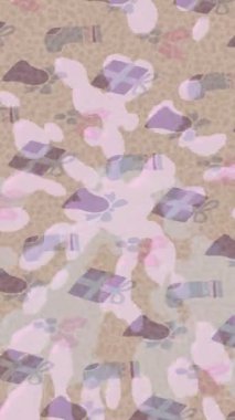 Benzersiz dijital animasyon tarzı grafikleri olan yaratıcı ortam tasarımı için yenilikçi hareket dokusu