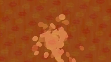 Organik desenli yüzey giriş stili video film sanatı ile soyut arkaplan tasarımı