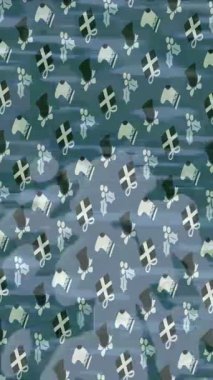 Organik desenli yüzey giriş stili video film sanatı ile soyut arkaplan tasarımı