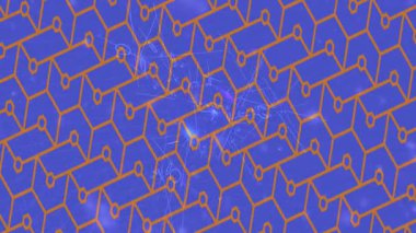 Soyut hareket desenli fütüristik video üretimi için dinamik dijital arkaplan