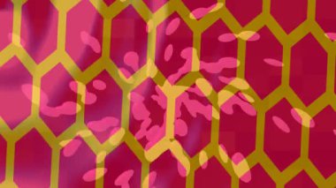 Soyut hareket desenli fütüristik video üretimi için dinamik dijital arkaplan