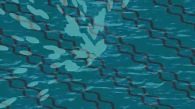 Benzersiz hareket dokusu tasarım sanatı ile profesyonel video düzenleme için modern soyut grafikler