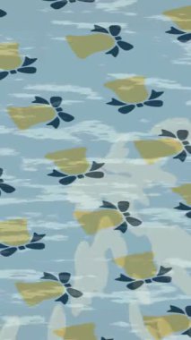 Benzersiz dijital animasyon tarzı grafikleri olan yaratıcı ortam tasarımı için yenilikçi hareket dokusu