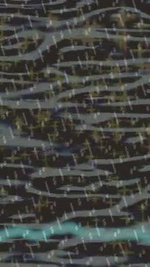 Benzersiz dijital animasyon tarzı grafikleri olan yaratıcı ortam tasarımı için yenilikçi hareket dokusu