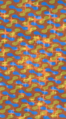 Benzersiz dijital animasyon tarzı grafikleri olan yaratıcı ortam tasarımı için yenilikçi hareket dokusu