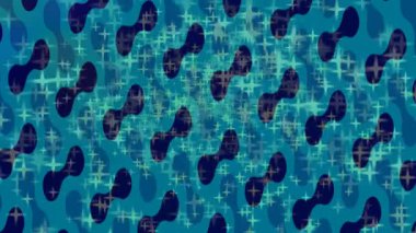 Benzersiz dijital animasyon tarzı grafikleri olan yaratıcı ortam tasarımı için yenilikçi hareket dokusu