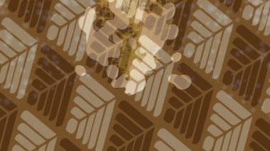 Benzersiz hareket grafikleri tasarım sanatına sahip yaratıcı film üretimi için özet bir arkaplan