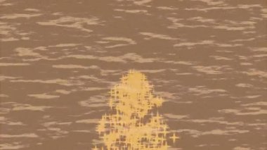 Benzersiz dijital animasyon tarzı grafikleri olan yaratıcı ortam tasarımı için yenilikçi hareket dokusu