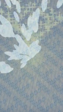 Soyut hareket desenli fütüristik video üretimi için dinamik dijital arkaplan