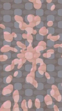 Benzersiz dijital animasyon tarzı grafikleri olan yaratıcı ortam tasarımı için yenilikçi hareket dokusu