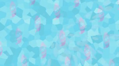 Benzersiz dijital animasyon tarzı grafikleri olan yaratıcı ortam tasarımı için yenilikçi hareket dokusu