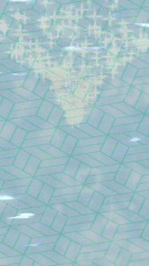 Lüks hareket projeleri için soyut tasarım stili animasyonu olan üst düzey dijital doku