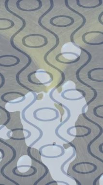 Soyut hareket desenli fütüristik video üretimi için dinamik dijital arkaplan