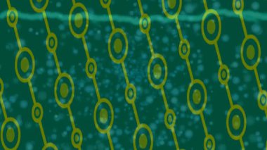 Soyut hareket desenli fütüristik video üretimi için dinamik dijital arkaplan