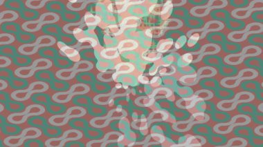 Soyut hareket desenli fütüristik video üretimi için dinamik dijital arkaplan