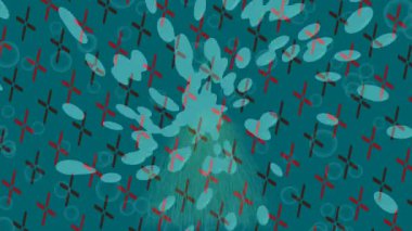 Organik desenli yüzey giriş stili video film sanatı ile soyut arkaplan tasarımı