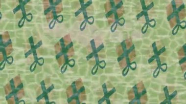 Benzersiz video giriş tasarımı projeleri için detaylı yüzey kalıbı film animasyon stili grafik girişi