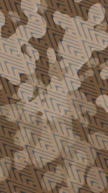 Benzersiz dijital animasyon tarzı grafikleri olan yaratıcı ortam tasarımı için yenilikçi hareket dokusu