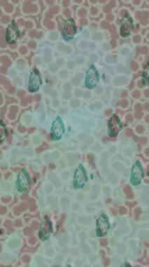 Soyut hareket desenli fütüristik video üretimi için dinamik dijital arkaplan