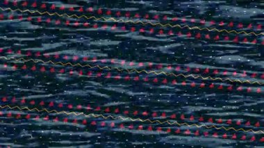 Dijital doku yüzey tasarım biçimi ile modern video animasyonu için gelişmiş hareket grafikleri