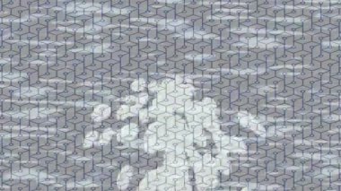 Soyut hareket desenli fütüristik video üretimi için dinamik dijital arkaplan