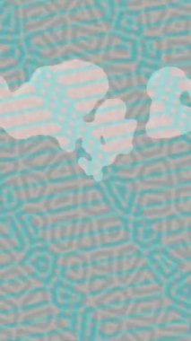 Benzersiz dijital animasyon tarzı grafikleri olan yaratıcı ortam tasarımı için yenilikçi hareket dokusu