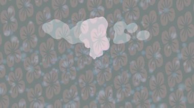 Benzersiz dijital animasyon tarzı grafikleri olan yaratıcı ortam tasarımı için yenilikçi hareket dokusu