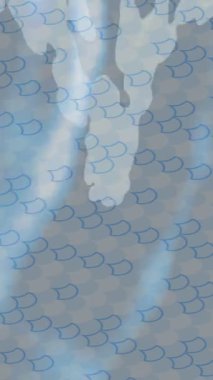 Benzersiz hareket grafikleri tasarım sanatına sahip yaratıcı film üretimi için özet bir arkaplan