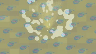 Benzersiz hareket dokusu tasarım sanatı ile profesyonel video düzenleme için modern soyut grafikler