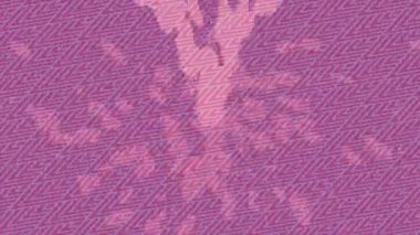 Benzersiz dijital animasyon tarzı grafikleri olan yaratıcı ortam tasarımı için yenilikçi hareket dokusu