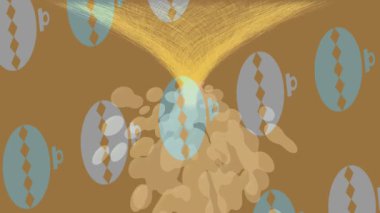 Estetik doku arkaplan tasarımı renkli hareket grafikleri ile moda film giriş profosyoneli