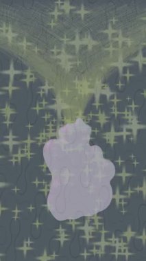 Soyut hareket desenli fütüristik video üretimi için dinamik dijital arkaplan