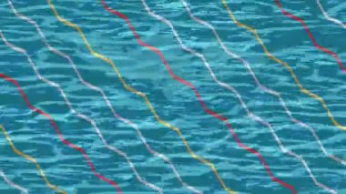 Soyut hareket desenli fütüristik video üretimi için dinamik dijital arkaplan