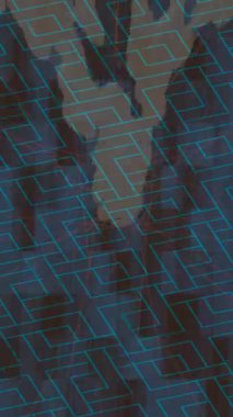 Organik desenli yüzey giriş stili video film sanatı ile soyut arkaplan tasarımı