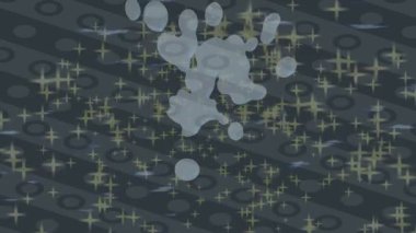 Benzersiz dijital animasyon tarzı grafikleri olan yaratıcı ortam tasarımı için yenilikçi hareket dokusu