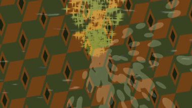 Soyut hareket desenli fütüristik video üretimi için dinamik dijital arkaplan