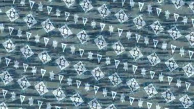 Soyut hareket desenli fütüristik video üretimi için dinamik dijital arkaplan