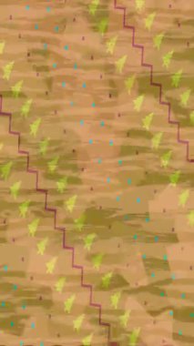 Lüks hareket projeleri için soyut tasarım stili animasyonu olan üst düzey dijital doku