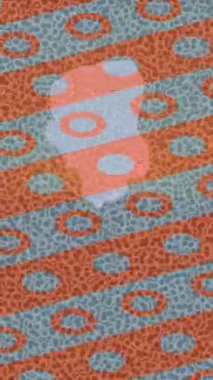 Dijital doku yüzey tasarım biçimi ile modern video animasyonu için gelişmiş hareket grafikleri