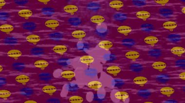 Soyut hareket desenli fütüristik video üretimi için dinamik dijital arkaplan