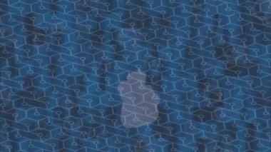 Benzersiz dijital animasyon tarzı grafikleri olan yaratıcı ortam tasarımı için yenilikçi hareket dokusu