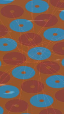 Soyut hareket desenli fütüristik video üretimi için dinamik dijital arkaplan